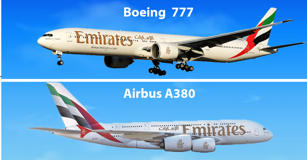 Airbus A380 vs Boeing 777