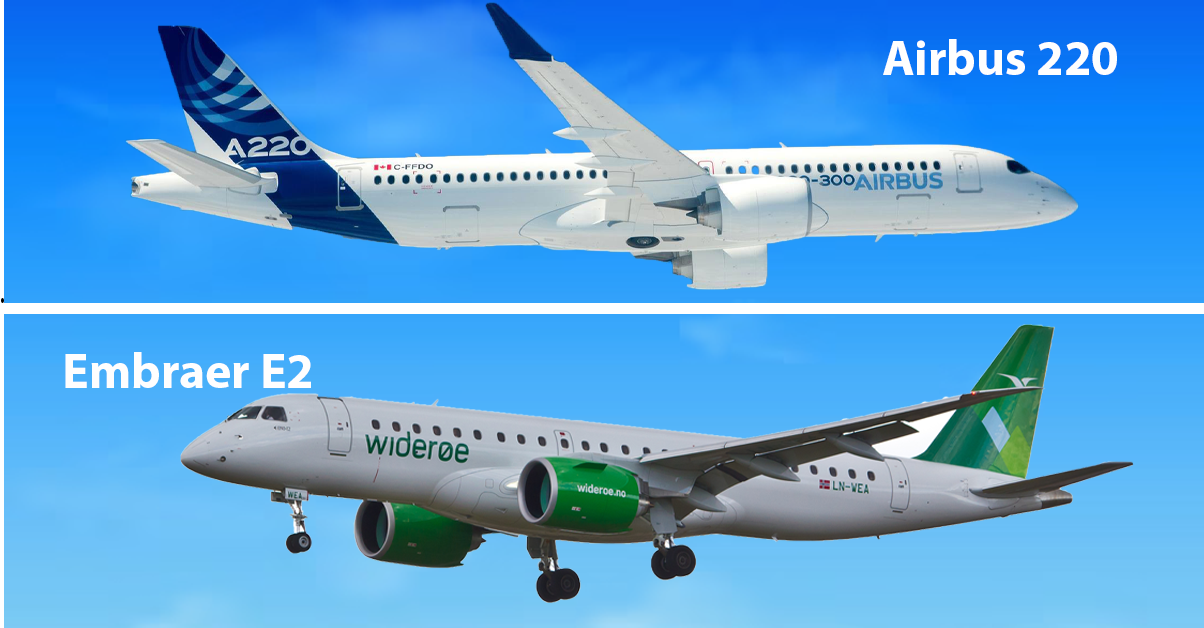 Embraer E2 vs A220